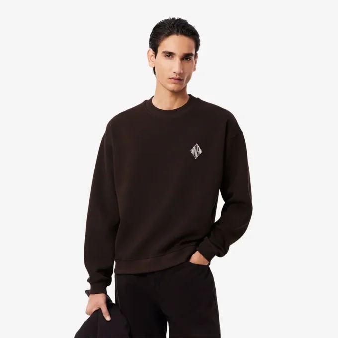 Sudadera con insignia de doble cara