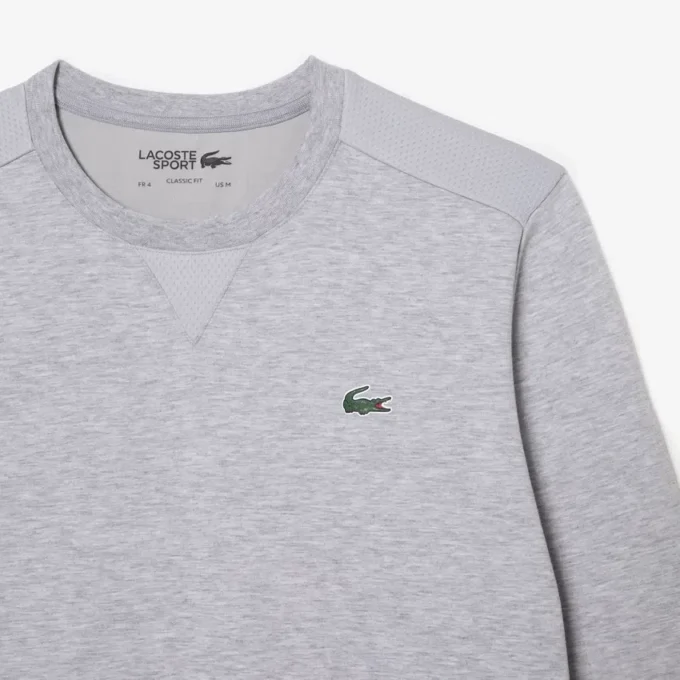 Sudadera con paneles de malla para hombre