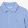Sudadera de algodón con cuello polo y ribete para hombre