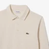 Sudadera de algodón con cuello polo y ribete para hombre