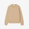Sudadera de algodón con logotipo en relieve para mujer