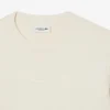 Sudadera de algodón con logotipo en relieve para mujer