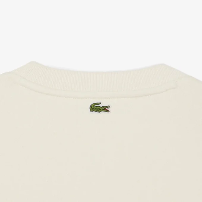 Sudadera de algodón con logotipo en relieve para mujer