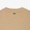 Sudadera de algodón con logotipo en relieve para mujer
