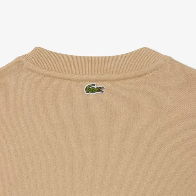 Sudadera de algodón con logotipo en relieve para mujer