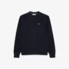 Sudadera de cuello redondo de piqué de corte holgado para mujer
