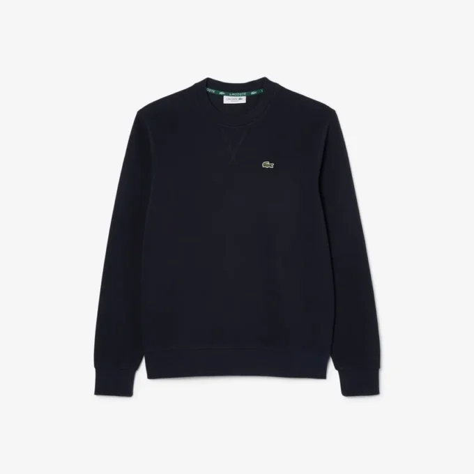Sudadera de cuello redondo de piqué de corte holgado para mujer