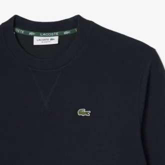 Sudadera de cuello redondo de piqué de corte holgado para mujer