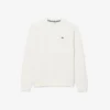 Sudadera de cuello redondo de piqué de corte holgado para mujer