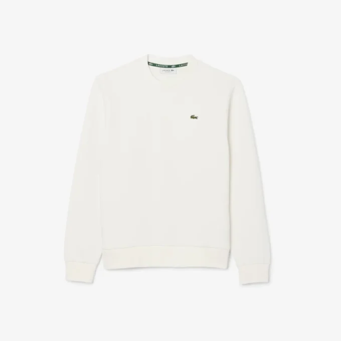 Sudadera de cuello redondo de piqué de corte holgado para mujer