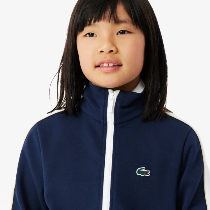 Sudadera de deporte de piqué interlock con cremallera
