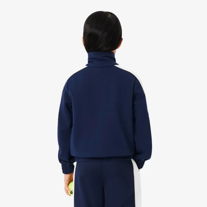 Sudadera de deporte de piqué interlock con cremallera