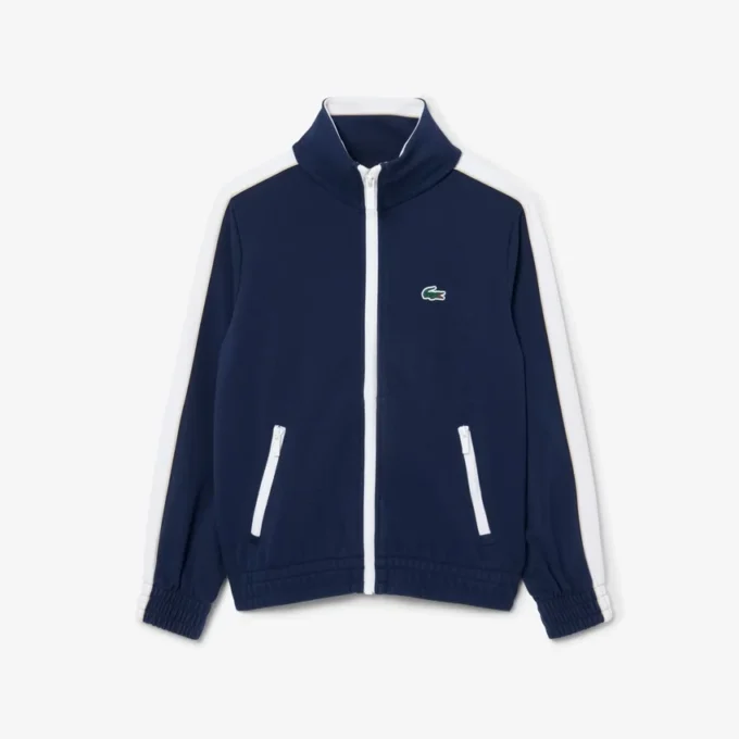 Sudadera de deporte de piqué interlock con cremallera