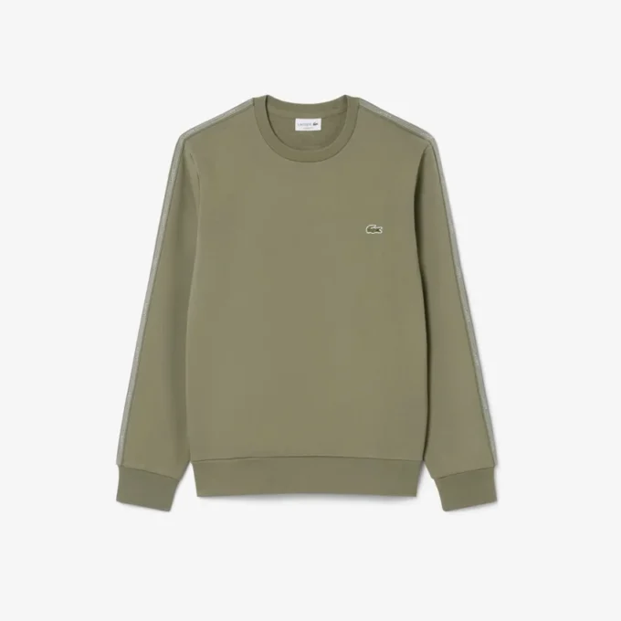 Sudadera de felpa con bandas a rayas