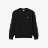 Sudadera de felpa con bandas a rayas