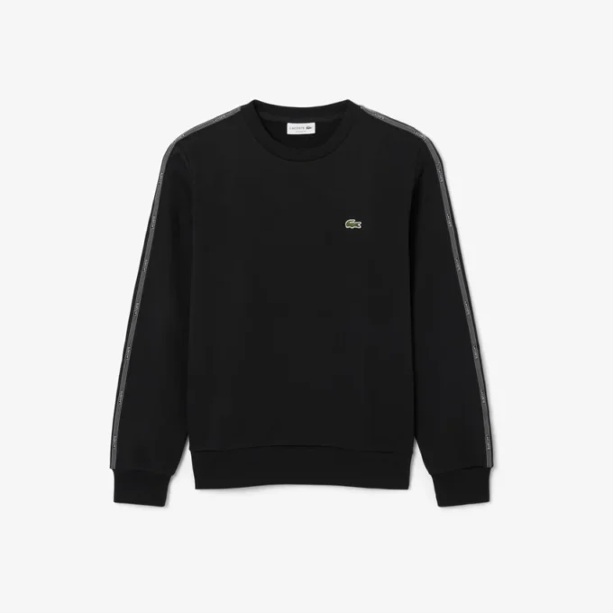 Sudadera de felpa con bandas a rayas