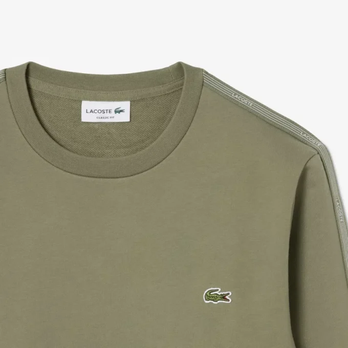 Sudadera de felpa con bandas a rayas