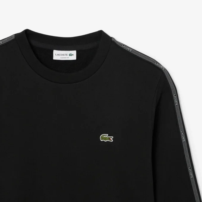 Sudadera de felpa con bandas a rayas