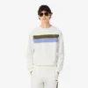 Sudadera de felpa con bloques de color para hombre