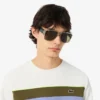 Sudadera de felpa con bloques de color para hombre