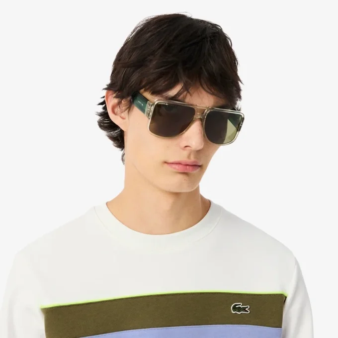 Sudadera de felpa con bloques de color para hombre