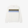 Sudadera de felpa con bloques de color para hombre