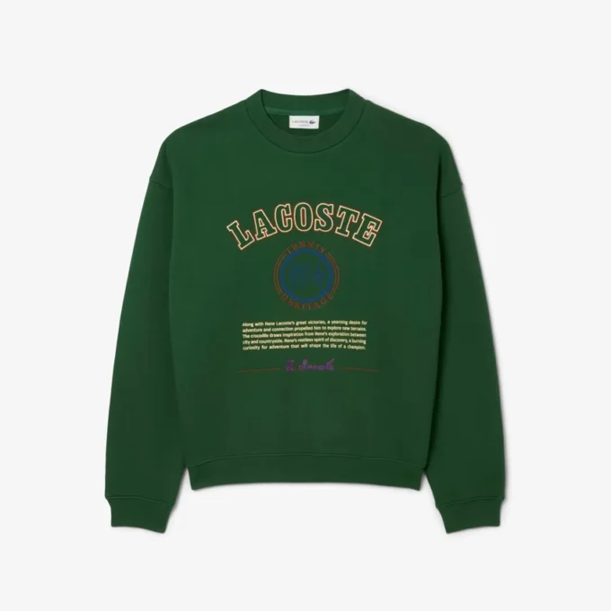 Sudadera de felpa con bordado Heritage para hombre
