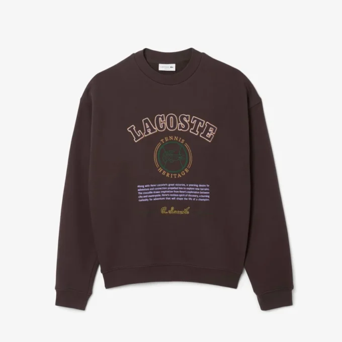 Sudadera de felpa con bordado Heritage para hombre