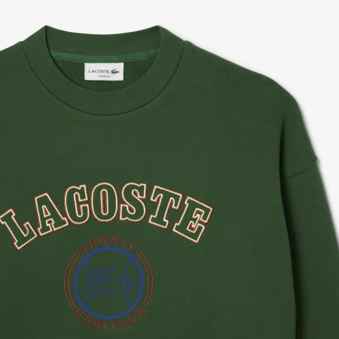 Sudadera de felpa con bordado Heritage para hombre