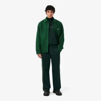 Sudadera de felpa con cremallera y efecto satinado para hombre