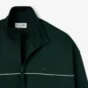 Sudadera de felpa con cremallera y efecto satinado para hombre