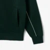 Sudadera de felpa con cremallera y efecto satinado para hombre