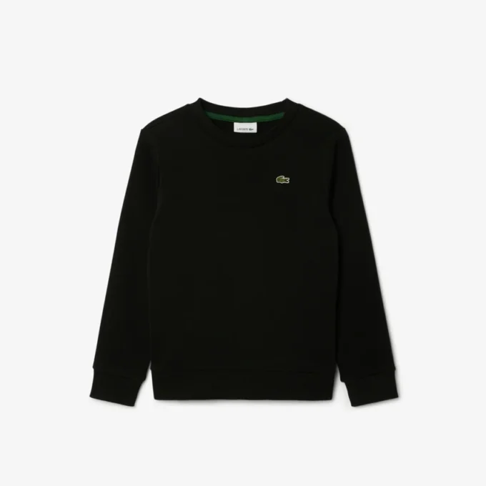 Sudadera de felpa con cuello redondo para niña