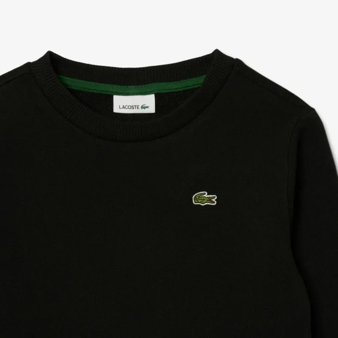 Sudadera de felpa con cuello redondo para niña