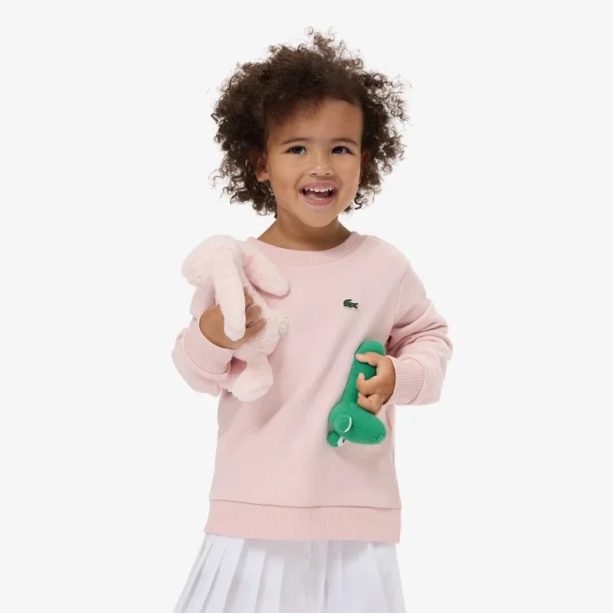 Sudadera de felpa con cuello redondo para niño