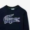 Sudadera de felpa con estampado de monograma para niño