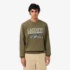 Sudadera de felpa con motivo bordado para hombre
