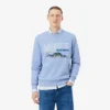 Sudadera de felpa con motivo bordado para hombre