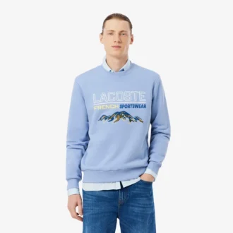 Sudadera de felpa con motivo bordado para hombre
