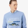 Sudadera de felpa con motivo bordado para hombre