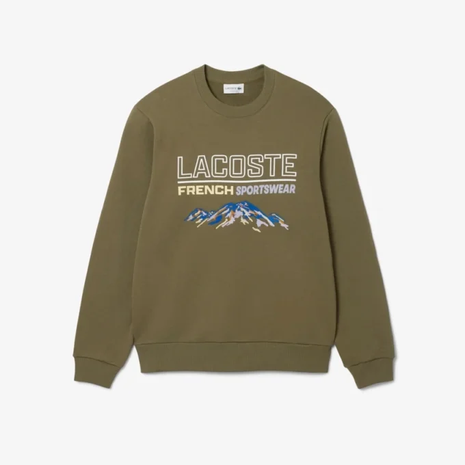 Sudadera de felpa con motivo bordado para hombre