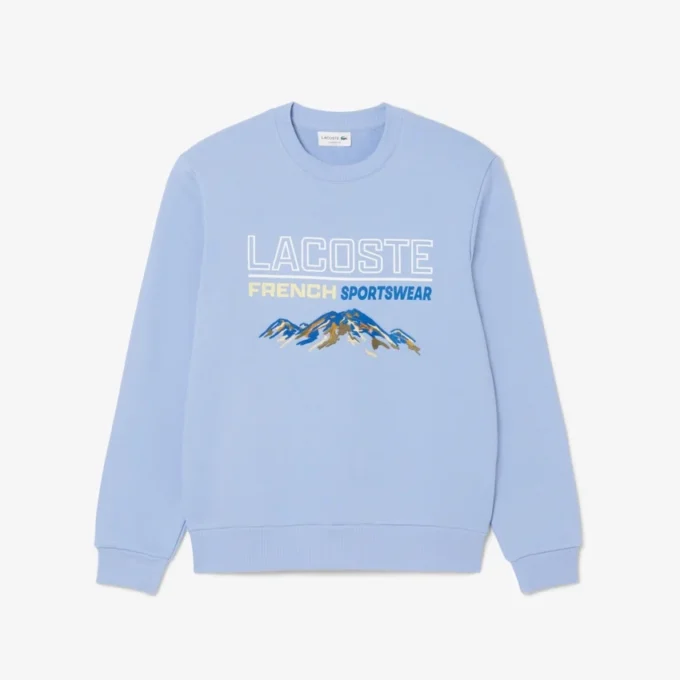 Sudadera de felpa con motivo bordado para hombre