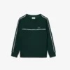 Sudadera de felpa con rayas y logotipo para niño