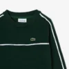 Sudadera de felpa con rayas y logotipo para niño