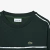 Sudadera de felpa con rayas y logotipo para niño