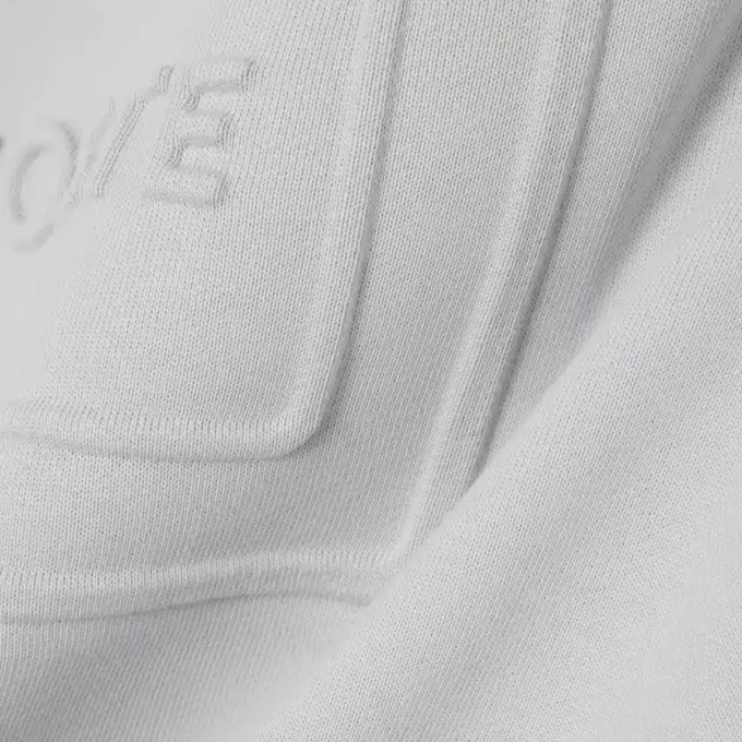 Sudadera de felpa con relieve
