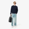 Sudadera de felpa de corte clásico para hombre