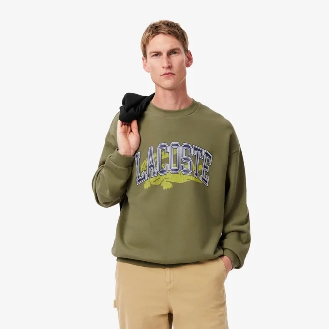 Sudadera de felpa de corte holgado para hombre