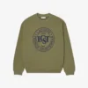 Sudadera de felpa estampada de corte holgado para hombre