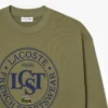 Sudadera de felpa estampada de corte holgado para hombre